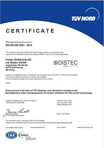 ISO Certificate Germering