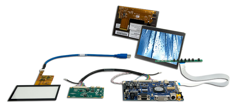 TFT Kit Solution with TFT Controller, Touch Screen and Cables