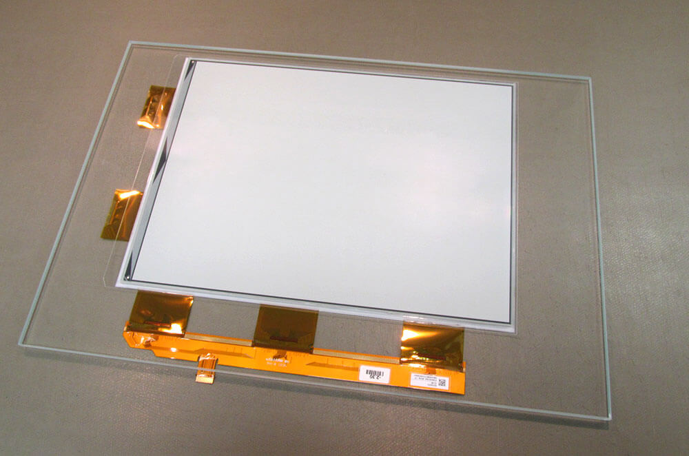 bonded E-Paper with cover glass