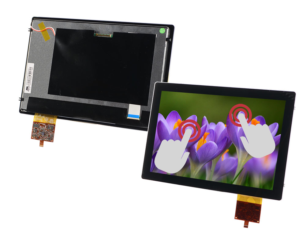 TFT display with integrated touch screen