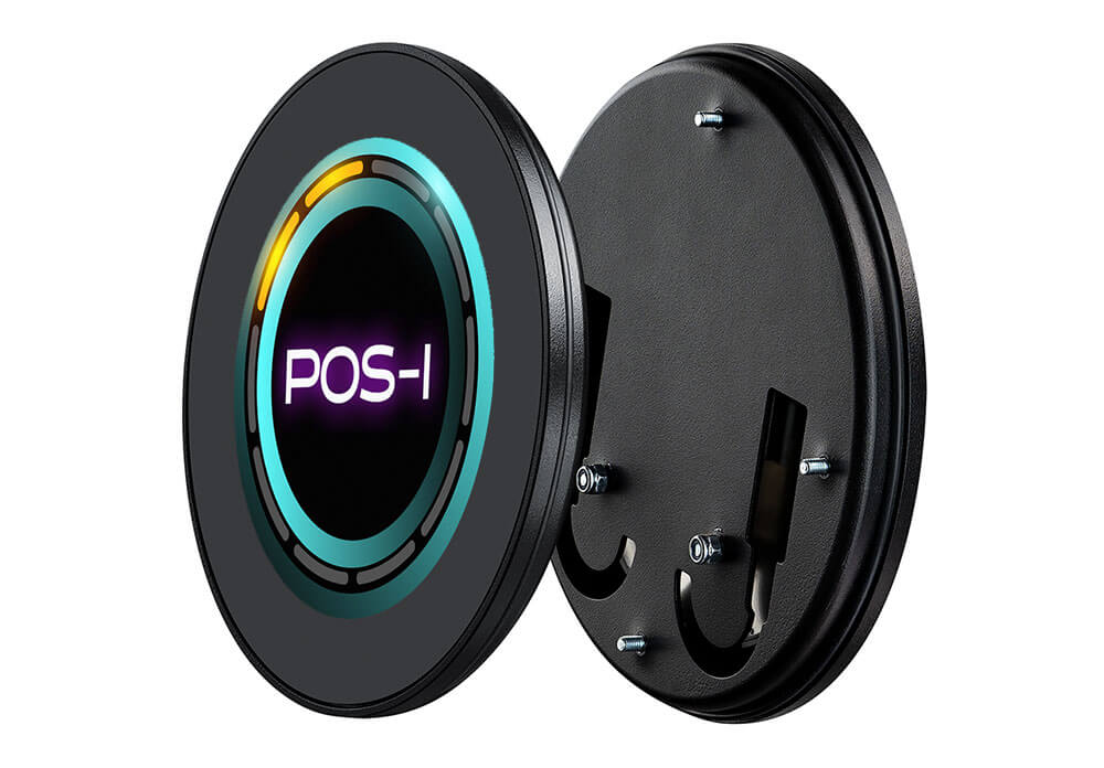 POS-I-034-00-PRO-V1 round monitor with touch and bezel